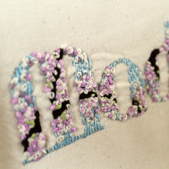 Madeline hand embroidery - Misericordia 2014